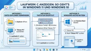 Laufwerk C anzeigen: So geht’s in Windows 11 und Windows 10
