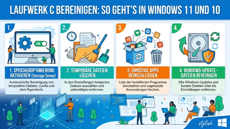 Laufwerk C bereinigen: So geht’s in Windows 11 und 10