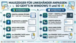 Mauszeiger für Linkshänder anpassen: So geht’s in Windows 11 und 10