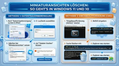 Miniaturansichten löschen: So geht’s in Windows 11 und 10