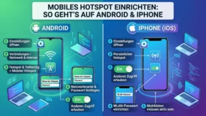 Mobilen Hotspot einrichten: So geht’s auf Android und iPhone