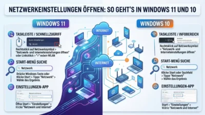 Netzwerkeinstellungen öffnen: So geht’s in Windows 11 und 10