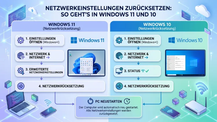 Netzwerkeinstellungen zurücksetzen: So geht’s in Windows 11 und 10