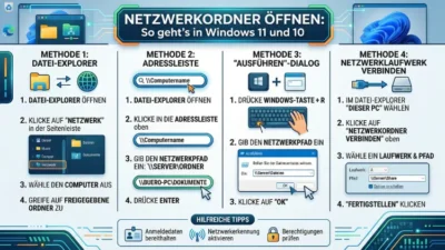 Netzwerkordner öffnen: So geht’s in Windows 11 und 10