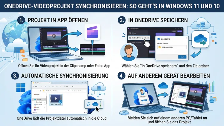 OneDrive-Videoprojekt synchronisieren: So geht’s in Windows 11 und 10