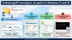 Ordnerzugriff verweigert: So geht’s in Windows 11 und 10