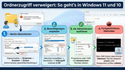 Ordnerzugriff verweigert: So geht’s in Windows 11 und 10