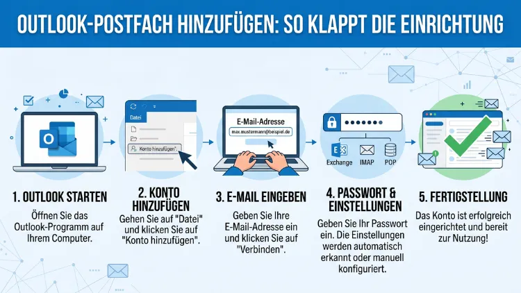 Outlook-Postfach hinzufügen: So klappt die Einrichtung