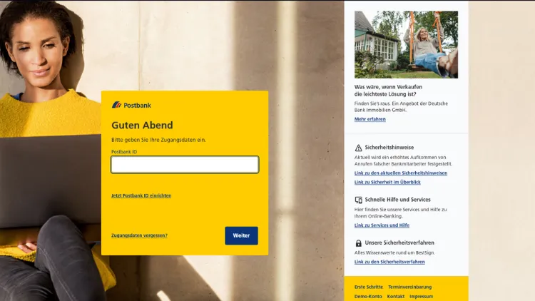 Postbank Online-Banking Login: So geht es einfach