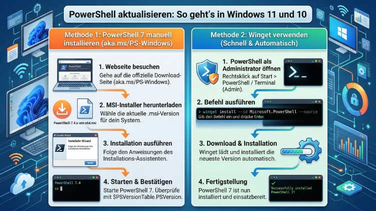 PowerShell aktualisieren: So geht’s in Windows 11 und 10