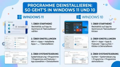 Programme deinstallieren: So geht’s in Windows 11 und 10