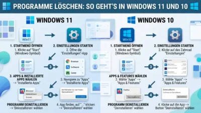 Programme löschen: So geht’s in Windows 11 und 10