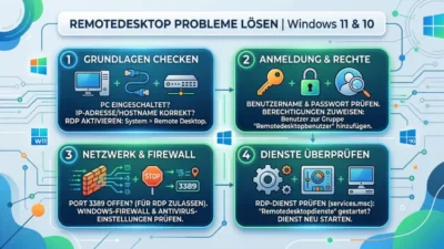 Remotedesktop häufige Probleme lösen: So geht’s in Windows 11 und 10