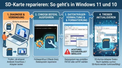 SD-Karte reparieren: So geht’s in Windows 11 und 10