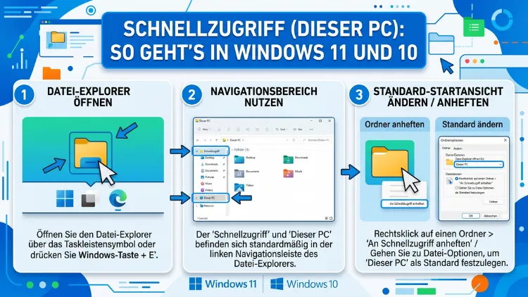 Schnellzugriff (Dieser PC): So geht’s in Windows 11 und 10