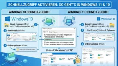 Schnellzugriff aktivieren: So geht’s in Windows 11 und 10