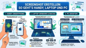 Screenshot erstellen: So geht’s Handy, Laptop und PC