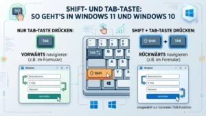 Shift- und TAB-Taste: So geht’s in Windows 11 und Windows 10