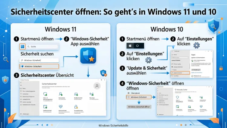 Sicherheitscenter öffnen: So geht’s in Windows 11 und 10