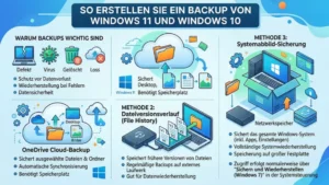 So erstellen Sie ein Backup von Windows 11 und Windows 10
