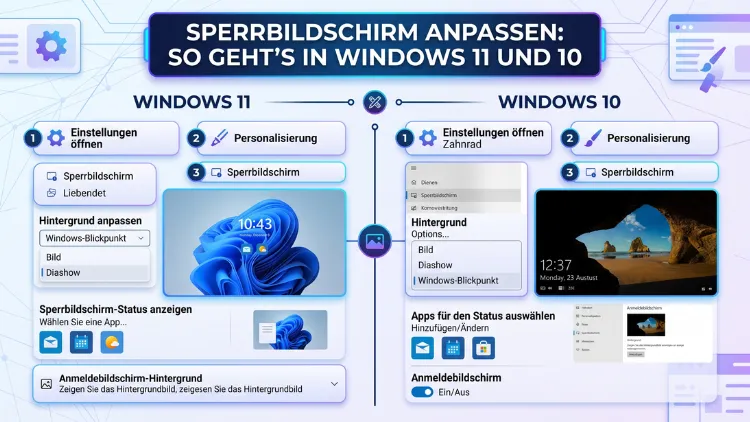 Sperrbildschirm anpassen: So geht’s in Windows 11 und 10