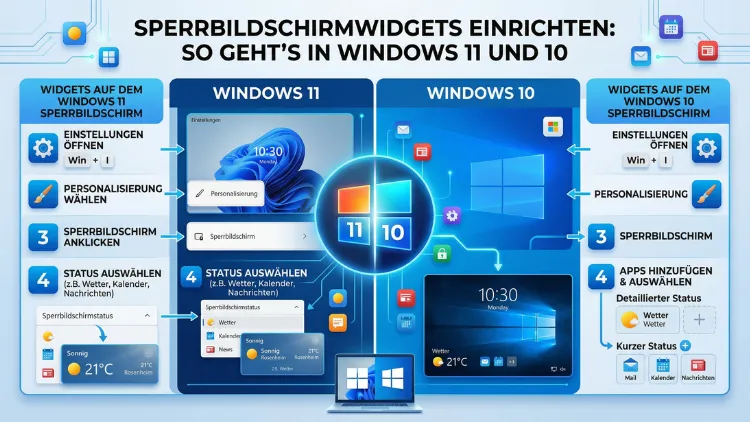 Sperrbildschirmwidgets einrichten: So geht’s in Windows 11 und 10
