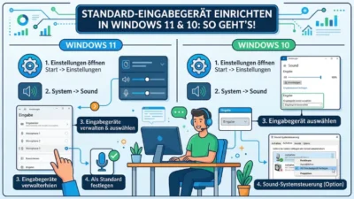 Standard-Eingabegerät einrichten: So geht’s in Windows 11 und 10