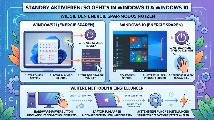 Standby aktivieren: So geht’s in Windows 11 und Windows 10
