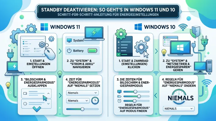 Standby deaktivieren: So geht’s in Windows 11 und 10