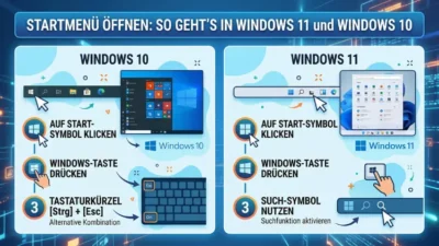 Startmenü öffnen: So geht’s in Windows 11 und Windows 10