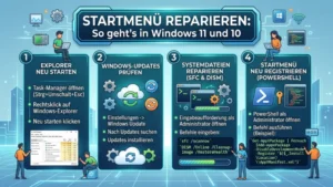 Startmenü reparieren: So geht’s in Windows 11 und 10