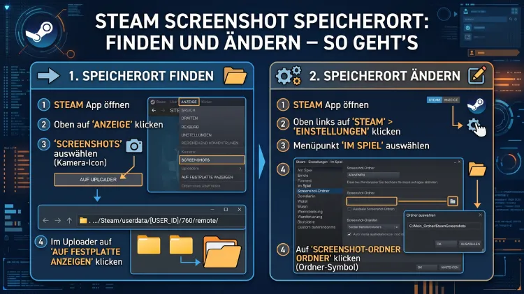 Steam: Screenshot Speicherort finden und ändern – so geht’s