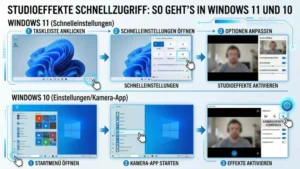 Studioeffekte Schnellzugriff: So geht’s in Windows 11 und 10