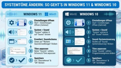 Systemtöne ändern: So geht’s in Windows 11 und Windows 10