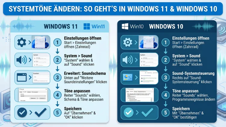 Systemtöne ändern: So geht’s in Windows 11 und Windows 10