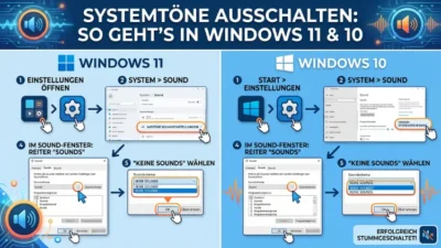 Systemtöne ausschalten: So geht’s in Windows 11 und 10