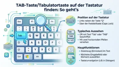 TAB-Taste/Tabulatortaste auf der Tastatur finden: So geht’s