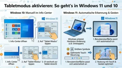 Tabletmodus aktivieren: So geht’s in Windows 11 und 10