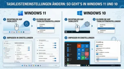 Taskleisteneinstellungen ändern: So geht’s in Windows 11 und 10