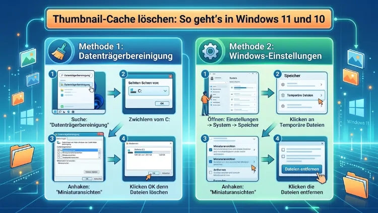 Thumbnail-Cache löschen: So geht’s in Windows 11 und 10