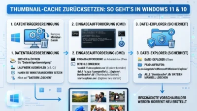 Thumbnail-Cache zurücksetzen: So geht’s in Windows 11 und 10