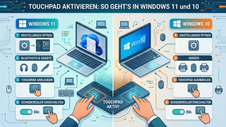 Touchpad aktivieren: So geht’s in Windows 11 und Windows 10