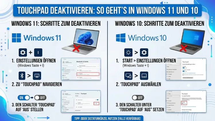 Touchpad deaktivieren: So geht’s in Windows 11 und 10