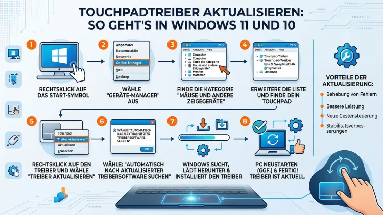 Touchpadtreiber aktualisieren: So geht’s in Windows 11 und 10