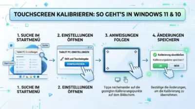 Touchscreen kalibrieren: So geht’s in Windows 11 und 10