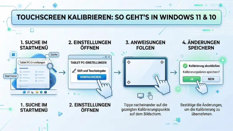 Touchscreen kalibrieren: So geht’s in Windows 11 und 10