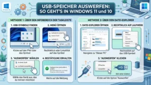 USB-Speicher auswerfen: So geht’s in Windows 11 und 10