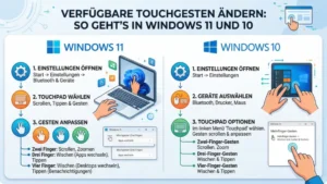 Verfügbare Touchgesten ändern: So geht’s in Windows 11 und 10