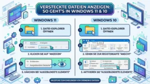 Versteckte Dateien anzeigen: So geht’s in Windows 11 und 10