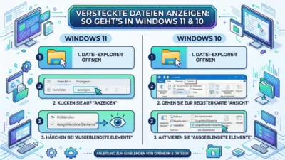 Versteckte Dateien anzeigen: So geht’s in Windows 11 und 10